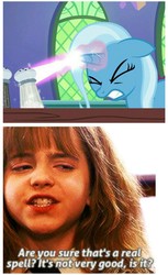 Size: 941x1539 | Tagged: safe, trixie, all bottled up, g4, harry potter (series), hermione granger, meme