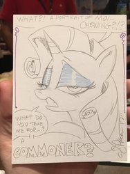 Size: 1536x2048 | Tagged: safe, artist:andypriceart, rarity, g4, female, solo, traditional art