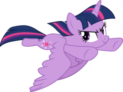 Size: 4016x3001 | Tagged: safe, artist:cloudy glow, twilight sparkle, alicorn, pony, g4, the cutie re-mark, .ai available, >:), female, flying, mare, simple background, smiling, smirk, solo, transparent background, twilight sparkle (alicorn), vector