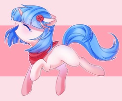 Size: 1800x1500 | Tagged: safe, artist:leafywind, oc, oc only, pony, unicorn, abstract background, eyes closed, female, mare, solo