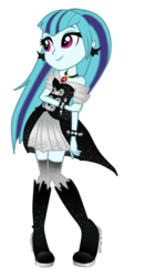 Size: 400x667 | Tagged: safe, artist:iriskaart, sonata dusk, equestria girls, g4, female, goth, simple background, solo, transparent background