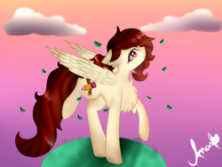 Size: 1024x768 | Tagged: safe, artist:anasflow, oc, oc only, oc:candy-chan, pegasus, pony, female, mare, solo