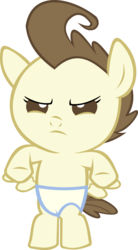 Size: 2199x3977 | Tagged: safe, artist:red4567, pound cake, pony, g4, baby, baby pony, badass, diaper, high res, pose, simple background, transparent background, vector