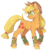 Size: 900x932 | Tagged: safe, artist:xenon, applejack, earth pony, pony, g4, applejack's hat, cowboy hat, female, freckles, hat, looking back, mare, polo wrap, simple background, solo, transparent background, unshorn fetlocks