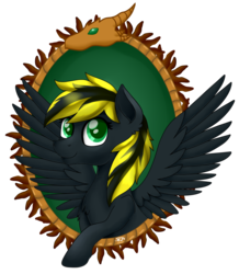 Size: 1024x1174 | Tagged: safe, artist:saturnstar14, artist:spokenmind93, oc, oc only, oc:rayva, dragon, pegasus, pony, border, bust, portrait, simple background, solo, spread wings, transparent background, wings