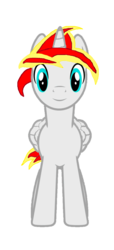 Size: 545x1200 | Tagged: safe, artist:magicnova, oc, oc only, oc:magicnova, alicorn, pony, 2018 community collab, derpibooru community collaboration, alicorn oc, looking at you, male, simple background, smiling, solo, stallion, transparent background