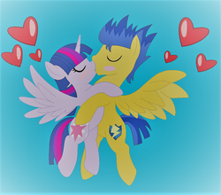 Size: 1008x888 | Tagged: safe, artist:davidtomi, flash sentry, twilight sparkle, alicorn, pegasus, pony, g4, duo, female, flying, kiss on the lips, kissing, male, mare, ship:flashlight, shipping, stallion, straight, twilight sparkle (alicorn)