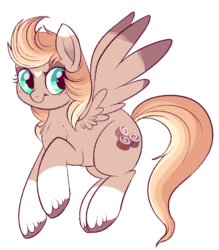 Size: 698x795 | Tagged: safe, artist:lulubell, oc, oc only, oc:almond praline, pegasus, pony, female, mare, movie accurate, simple background, solo, transparent background