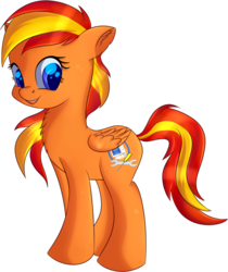 Size: 906x1081 | Tagged: safe, artist:brok-enwings, oc, oc only, oc:tech talk, pegasus, pony, female, mare, simple background, solo, transparent background