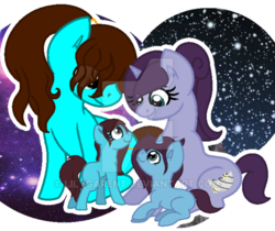 Size: 600x505 | Tagged: safe, artist:lilygarent, oc, oc only, oc:luna hoops, oc:sketch, oc:spray paint, oc:star drop, base used, colt, family, female, filly, male, mare, stallion