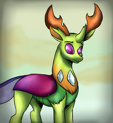 Size: 1843x2000 | Tagged: safe, artist:not-ordinary-pony, thorax, changedling, changeling, g4, king thorax, male, solo