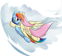 Size: 1550x1391 | Tagged: safe, artist:sokolas, fluttershy, rainbow dash, pegasus, pony, g4, duo, duo female, female, hug, lesbian, mare, ship:flutterdash, shipping, wings