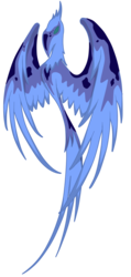 Size: 500x1050 | Tagged: safe, artist:virenth, oc, oc only, oc:nightshade, night phoenix, phoenix, simple background, solo, transparent background, vector