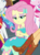 Size: 319x433 | Tagged: safe, screencap, applejack, fluttershy, pinkie pie, rarity, sunset shimmer, equestria girls, g4, my little pony equestria girls: better together, overpowered (equestria girls), cropped, female, geode of fauna, geode of sugar bombs, solo focus