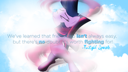 Size: 1920x1080 | Tagged: safe, artist:penguinsn1fan, artist:sairoch, twilight sparkle, pony, g4, female, magic, quote, solo