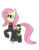 Size: 1500x1908 | Tagged: safe, artist:rdash2116108, fluttershy, pegasus, pony, g4, blushing, clothes, cosplay, costume, cute, female, kneesocks, mare, miniskirt, necktie, pleated skirt, ribbon, simple background, skirt, skirt lift, socks, solo, uniform, white background