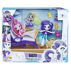 Size: 1080x1080 | Tagged: safe, artist:ritalux, pinkie pie, rarity, spike, spike the regular dog, dog, equestria girls, g4, official, beach, bikini, clothes, doll, equestria girls minis, merchandise, sarong, swimsuit, toy