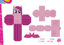 Size: 2048x1447 | Tagged: safe, edit, editor:grapefruitface, pinkie pie, g4, alter ego, craft, customized toy, edgy, female, merchandise, papercraft, pinkamena diane pie, printable, solo, toy