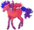 Size: 1552x1379 | Tagged: safe, artist:sitaart, oc, oc only, oc:lightning bug, pegasus, pony, ponyfinder, blue hair, blue mane, colt, dungeons and dragons, foal, male, pathfinder, pen and paper rpg, pink fur, rpg, signature, simple background, solo, transparent background