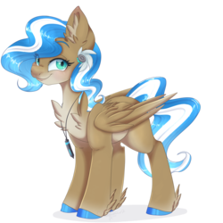 Size: 1600x1600 | Tagged: safe, artist:pvrii, oc, oc only, oc:dream weaver, pegasus, pony, art trade, female, mare, simple background, smiling, solo, transparent background