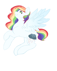 Size: 2000x2500 | Tagged: safe, artist:mah521, oc, oc only, oc:colorful storm, pegasus, pony, female, high res, mare, offspring, parent:rainbow dash, parent:soarin', parents:soarindash, simple background, solo, white background