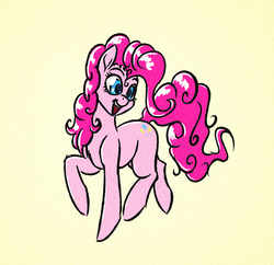 Size: 1170x1134 | Tagged: safe, artist:akweer, pinkie pie, earth pony, pony, g4, female, mare, open mouth, smiling, solo