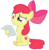 Size: 7000x7200 | Tagged: safe, artist:tardifice, apple bloom, earth pony, pony, forever filly, g4, absurd resolution, bow, confused, cutie mark, female, filly, frown, gritted teeth, hair bow, hoof hold, paper, simple background, sitting, solo, the cmc's cutie marks, transparent background, vector, wince