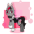 Size: 1500x1500 | Tagged: safe, artist:lazerblues, oc, oc only, oc:miss eri, pony, bags under eyes, black and red mane, blushing, bunny suit, choker, clothes, cufflinks, cuffs (clothes), ear piercing, latex, piercing, raised hoof, scar, solo, stockings, thigh highs, two toned mane