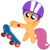 Size: 6787x6821 | Tagged: safe, artist:greenmachine987, scootaloo, pegasus, pony, g4, sleepless in ponyville, absurd resolution, cute, cutealoo, female, filly, helmet, scooter, simple background, solo, transparent background