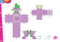 Size: 2048x1447 | Tagged: safe, artist:light262, edit, editor:grapefruitface, spike, dragon, g4, craft, female, papercraft, printable, solo
