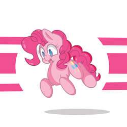 Size: 1580x1571 | Tagged: safe, artist:lou, pinkie pie, earth pony, pony, g4, abstract background, female, happy, smiling, solo, tongue out
