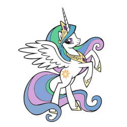 Size: 1000x1000 | Tagged: safe, princess celestia, alicorn, pony, g4, coloring book, female, horn, mare, princess, royalty, solo, wings