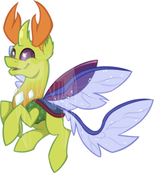 Size: 1154x1295 | Tagged: safe, artist:tuppkam1, thorax, changedling, changeling, g4, king thorax, male, simple background, solo, transparent background, watermark