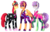 Size: 4873x3113 | Tagged: safe, artist:dazeyruch, apple bloom, scootaloo, sweetie belle, earth pony, pony, g4, clothes, cutie mark crusaders, high res, long neck, show stopper outfits, simple background, tall, transparent background