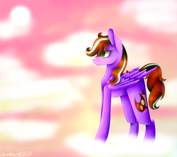 Size: 1024x907 | Tagged: safe, artist:purediamond360, oc, oc only, pegasus, pony, cloud, female, mare, solo