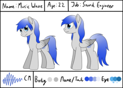 Size: 2800x2000 | Tagged: safe, artist:cloudy95, oc, oc only, oc:music wave, pegasus, pony, high res, male, reference sheet, simple background, solo, stallion, transparent background
