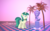 Size: 2560x1600 | Tagged: safe, artist:parclytaxel, artist:timeymarey007, artist:tyamat, edit, oc, oc only, oc:spring starflower, pony, unicorn, aesthetics, choker, cute, freckles, male to female, recolor, simple background, trans female, transgender, vaporwave, vector, wallpaper