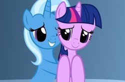 Size: 300x197 | Tagged: safe, artist:navitaserussirus, trixie, twilight sparkle, g4, female, lesbian, ship:twixie, shipping