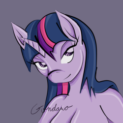 Size: 3000x3000 | Tagged: safe, artist:gondaro, twilight sparkle, anthro, g4, female, high res, solo