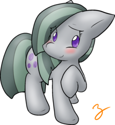 Size: 1030x1122 | Tagged: safe, artist:zutcha, marble pie, earth pony, pony, g4, blushing, cute, female, marblebetes, simple background, solo, transparent background