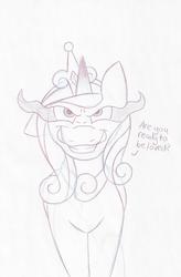Size: 1310x1996 | Tagged: safe, artist:justanotherponyartblog, princess cadance, alicorn, pony, g4, are you ready to be loved?, female, just another pony art blog, pencil drawing, preview, solo