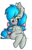 Size: 1282x2000 | Tagged: safe, artist:ashee, oc, oc only, oc:darcy sinclair, pegasus, pony, semi-anthro, bow, chibi, crying, looking at you, simple background, sitting, solo, transparent background