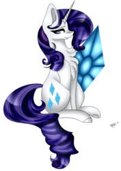 Size: 2780x3922 | Tagged: safe, artist:cat-chai, rarity, pony, g4, chest fluff, female, high res, simple background, sitting, solo, transparent background
