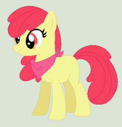 Size: 388x402 | Tagged: safe, artist:cutiesparkle, apple bloom, earth pony, pony, g4, female, mare, older, older apple bloom, simple background, solo
