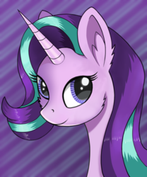 Size: 1000x1200 | Tagged: safe, artist:negasun, starlight glimmer, pony, unicorn, g4, bust, female, looking at you, mare, portrait, smiling, solo