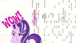 Size: 1024x578 | Tagged: safe, starlight glimmer, pony, unicorn, g4, boop, exploitable meme, glimmerposting, meme, self-boop, wow signal, wow! glimmer