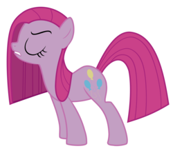 Size: 6480x5760 | Tagged: safe, artist:greenmachine987, pinkie pie, earth pony, pony, g4, party of one, absurd resolution, eyes closed, female, mare, pinkamena diane pie, simple background, solo, transparent background, vector