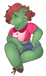 Size: 2798x4625 | Tagged: safe, artist:askquestionmark, artist:bewarethemusicman, oc, oc only, oc:question mark, anthro, chubby, clothes, freckles, trans male, transgender