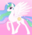 Size: 2138x2352 | Tagged: safe, artist:grypher, derpibooru exclusive, princess celestia, alicorn, pony, g4, butt, female, high res, looking at you, mare, missing accessory, plot, raised leg, simple background, solo, vector