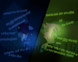 Size: 900x714 | Tagged: safe, artist:pixelpatter116, gem (race), gem pony, pegasus, pony, crying, female, gem, lapis lazuli, lapis lazuli (steven universe), mare, peridot, peridot (steven universe), ponified, steven universe